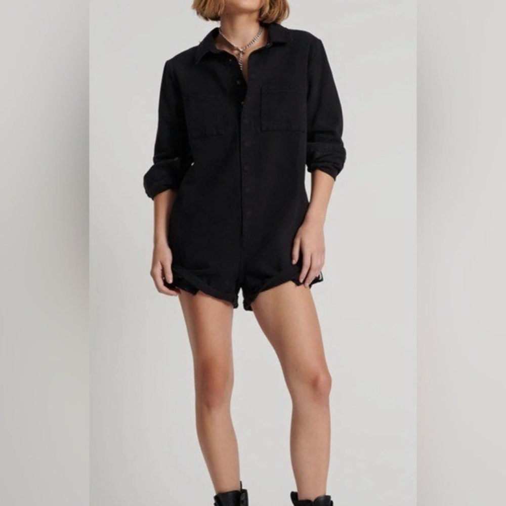 New Onyx Black One Teaspoon Prophecy Romper Jumpsuit Sz Small